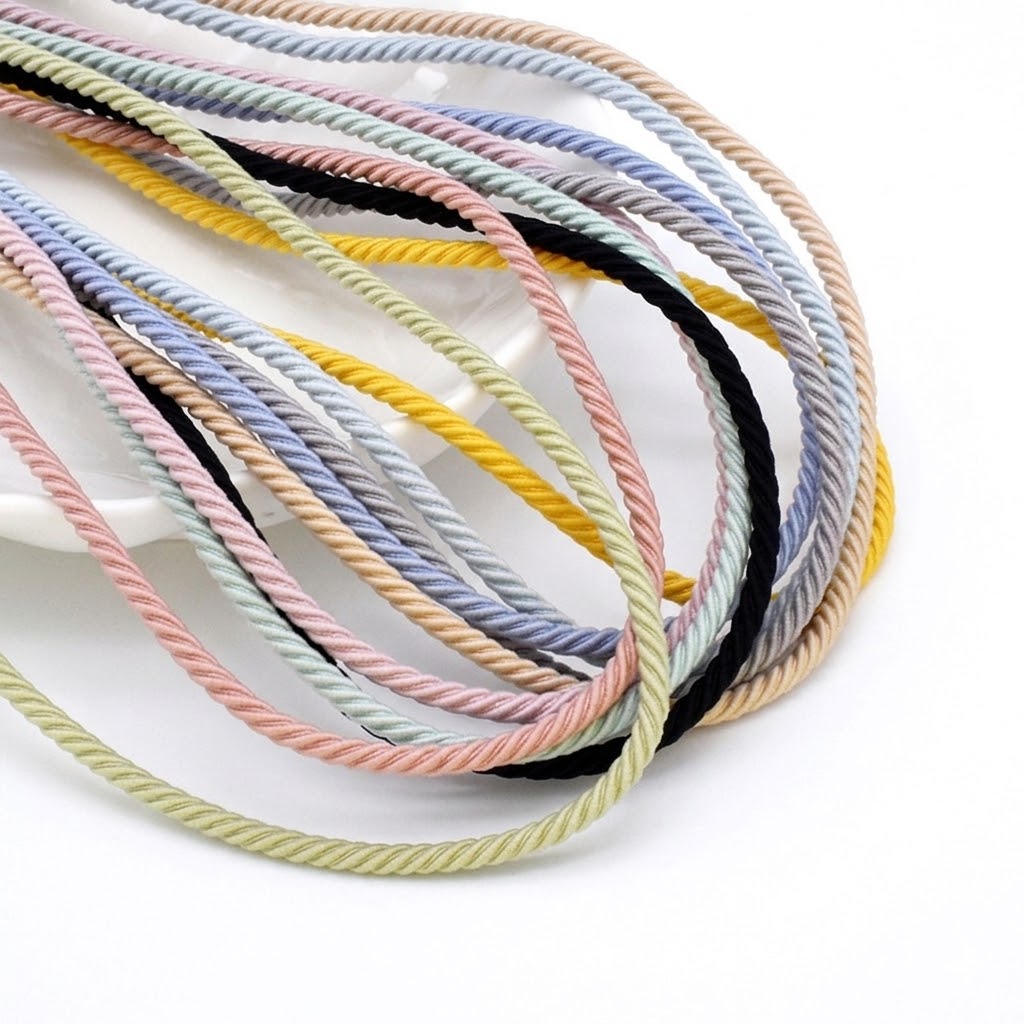 Sewing Art - 5M/Lotto Corda Elastica Intrecciata da 2,5mm,