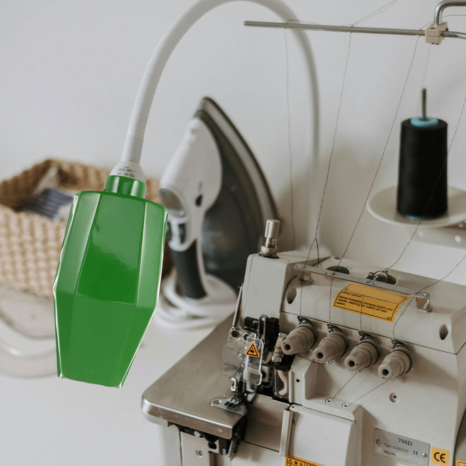Sewing Factory - Paralume Verde per Macchina Utensile, Robusta