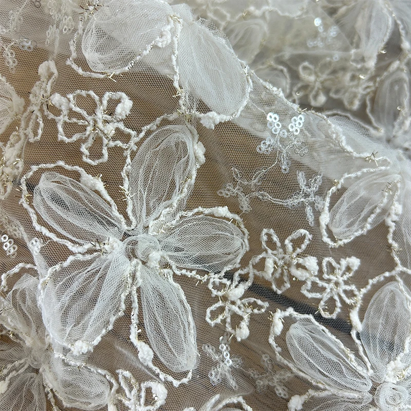 Textile Sewing Techniques - Materiale di rete di pizzo in