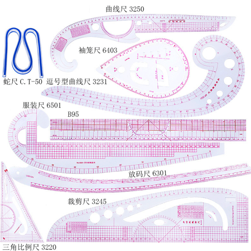 Quilting Ruler Square - 5/6/9 pz Set Sarto Misura Righello
