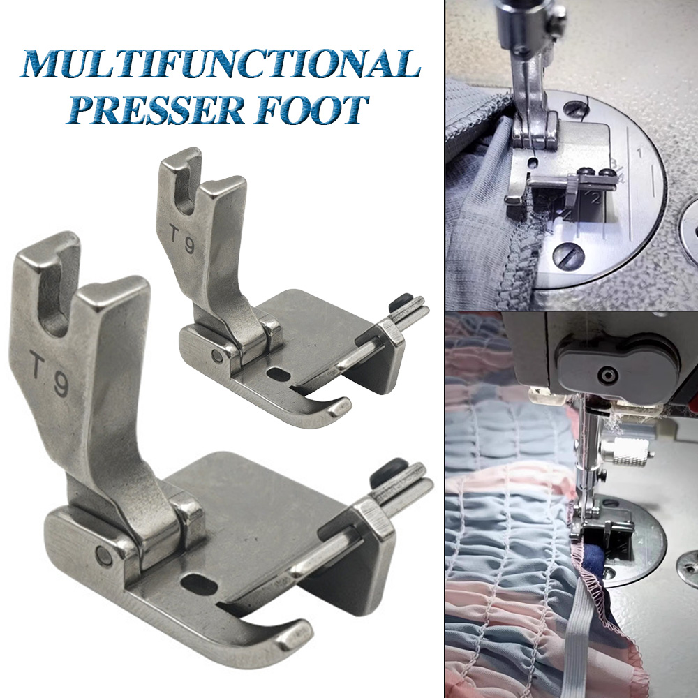Industrial Textile Sewing Machine - 1pc piedino multifunzionale regolabile orlatura piegata