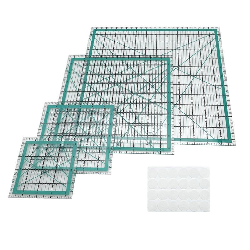 Quilting Ruler Square - AEE4 Righelli per quilting, 4 modelli