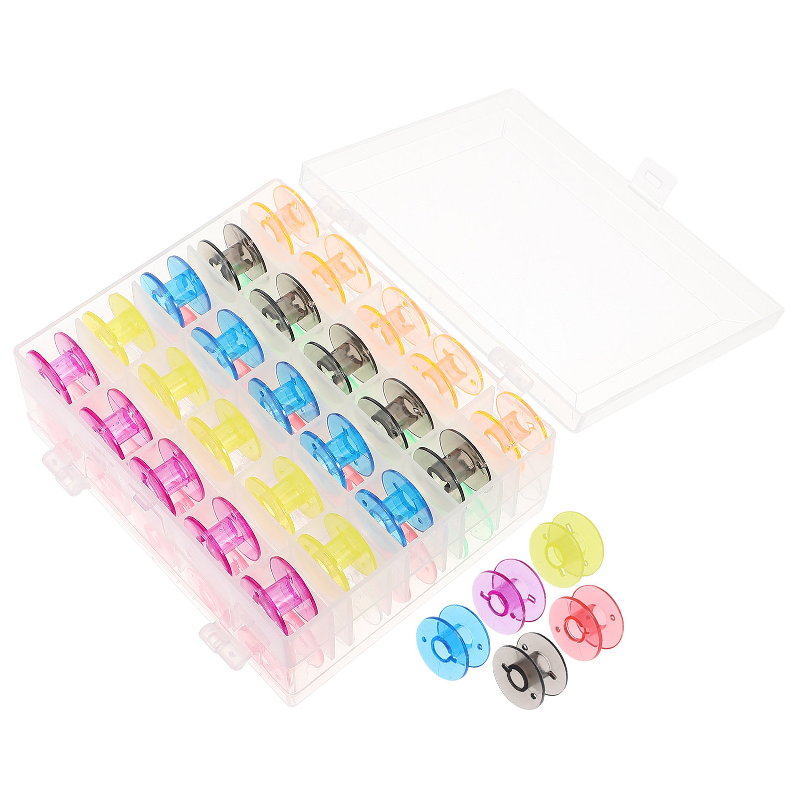 Thread Bobbins Empty - 50 Bobine per Macchina da Cucire