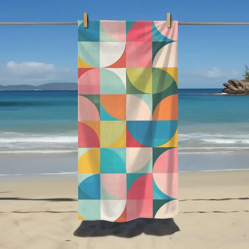 Telo Mare Geometrico a Blocchi - Century Textile & Sewing Supply Photos recensione e prezzo