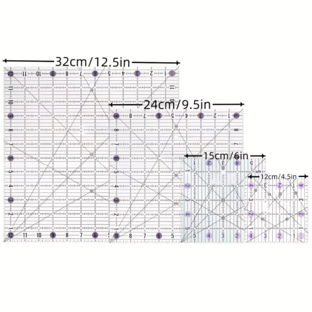 Set di 4 Righelli Quadrati in  - Quilting Ruler Square recensione e prezzo