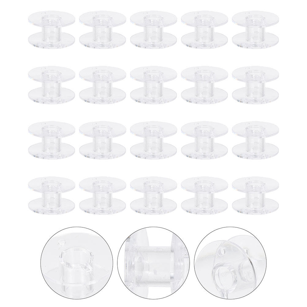 60 Bobine Trasparenti in Plast - Thread Bobbins Empty recensione e prezzo