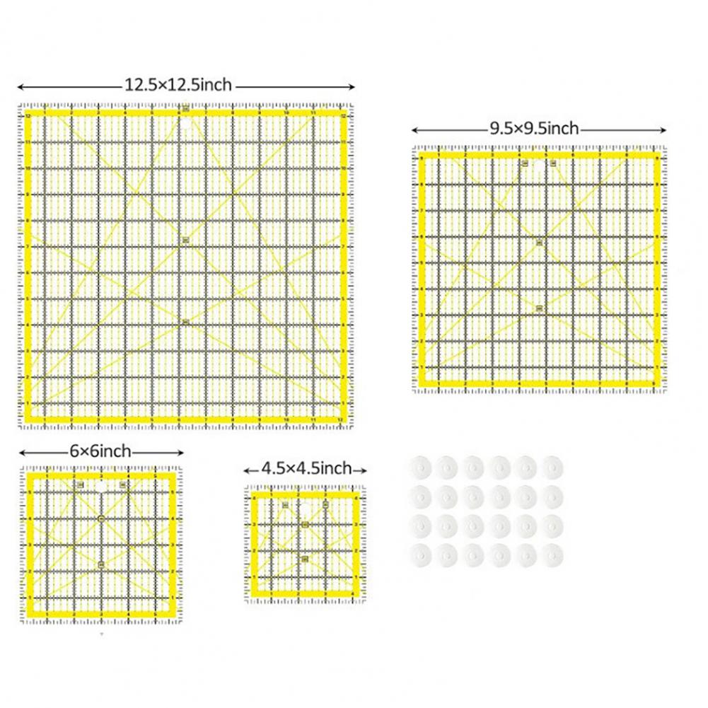 4 pezzi righello per quilting  - Quilting Ruler Square recensione e prezzo