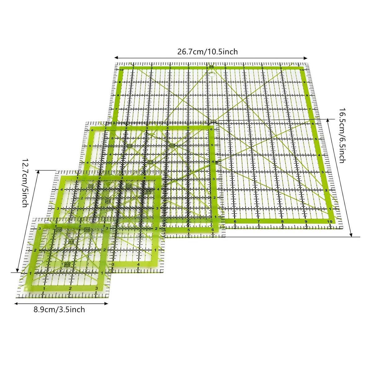 Set di 4 Righelli Quadrati in  - Quilting Ruler Square recensione e prezzo